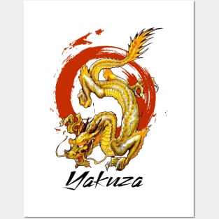 Yakuza Dragon Tattoo Posters and Art